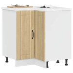 Vidaxl armoire dangle de cuisine lucca ch�ne sonoma bois ding�nierie armoire dangle meuble d�vier dangle ...