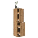 Vidaxl armoire dapothicaire ch�ne artisanal bois ding�nierie coffre dapothicaire meuble dapothicaire ...