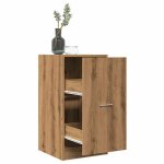 Vidaxl armoire dapothicaire ch�ne artisanal bois ding�nierie coffre dapothicaire meuble dapothicaire ...