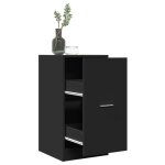 Vidaxl armoire dapothicaire noir 40x41x775 cm bois ding�nierie coffre dapothicaire meuble dapothicaire ...