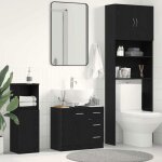 Vidaxl armoire d�vier ch�ne noir 63x30x54 cm bois ding�nierie