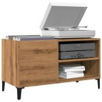 Vidaxl armoire  disques chne artisanal 845x38x48 cm bois ingnierie 857166