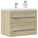 Vidaxl armoire d'évier chêne sonoma 60x38, 5x48 cm aggloméré 856223 Vidaxl armoire d'évier chêne sonoma 60x38, 5x48 cm aggloméré 856223