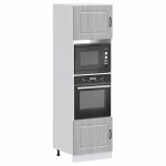 Vidaxl armoires de four 2 pi�ces kalmar bois ding�nierie gris sonoma 3315037