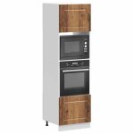 Vidaxl armoires de four 2 pcs lucca vieux bois bois dingnierie unit de four armoire de four de cuisine ...