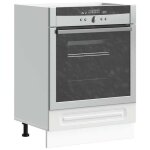 Vidaxl armoire � four kalmar blanc bois ding�nierie unit� de four armoire de four de cuisine unit� de ...