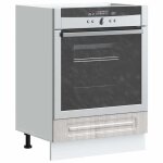 Vidaxl armoire � four kalmar sonoma gris bois ding�nierie 853523