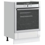 Vidaxl armoire de four lucca blanc brillant bois ingnierie unit de four armoire de four de cuisine ...