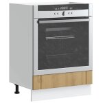 Vidaxl armoire de four lucca chne artisanal bois ingnierie unit de four armoire de four de cuisine ...