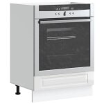 Vidaxl armoire � four porto blanc brillant bois ding�nierie 853999