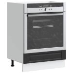 Vidaxl armoire  four porto noir bois dingnierie 853998