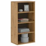 Vidaxl armoire lat�rale odda 40x24x79 cm bois massif pin armoire buffet meuble de rangement de cuisine ...