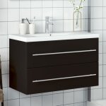 Vidaxl armoire lavabo de salle de bain avec bassin intégré meuble sous Évier placard de rangement organisateur ... Vidaxl armoire lavabo de salle de bain avec bassin intégré meuble sous Évier placard de rangement organisateur ...
