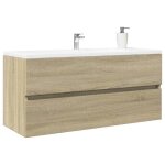 Vidaxl armoire de lavabo de salle de bain chne sonoma 100x385x45 cm placard lavabo de salle de bain ...