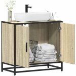 Vidaxl armoire lavabo de salle de bain chêne sonoma bois dingénierie meuble de lavabo de salle de bain ... Vidaxl armoire lavabo de salle de bain chêne sonoma bois dingénierie meuble de lavabo de salle de bain ...