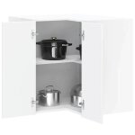 Vidaxl armoire murale dangle de cuisine porto blanc brillant armoire murale de cuisine armoire murale ...
