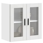 Vidaxl armoire murale de cuisine avec porte en verre porto blanc 854147
