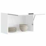 Vidaxl armoire murale de cuisine porto blanc bois ding�nierie meuble mural de cuisine armoire pour mur ...