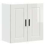 Vidaxl armoire murale de cuisine porto blanc brillant bois ing�nierie 854059