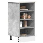 Vidaxl armoire de plancher gris béton 40x44, 5x81, 5cm bois d?ingénierie, armoire de cuisine, meuble ... Vidaxl armoire de plancher gris béton 40x44, 5x81, 5cm bois d?ingénierie, armoire de cuisine, meuble ...