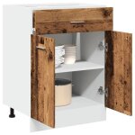 Vidaxl armoire � tiroirs lyon bois ancien 60 x 46 x 815 cm bois ding�nierie 856089