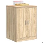 Vidaxl armoire de rangement de garage chne sonoma 60x51x85cm bois pin armoire armoire  outils armoire ...