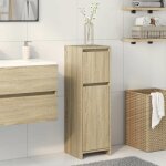 Vidaxl armoire de salle de bain ch�ne sonoma 30x30x95 cm agglom�r� armoire armoire de bain meuble de ...