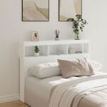 Vidaxl armoire tête de lit avec led tête de lit avec compartiment meuble de rangement chambre à coucher ... Vidaxl armoire tête de lit avec led tête de lit avec compartiment meuble de rangement chambre à coucher ...