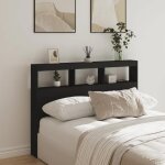 Vidaxl armoire tête de lit avec led, tête de lit avec compartiment, meuble de rangement chambre à coucher, ... Vidaxl armoire tête de lit avec led, tête de lit avec compartiment, meuble de rangement chambre à coucher, ...