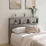 Vidaxl armoire tête de lit avec led, tête de lit avec compartiment, meuble de rangement chambre à coucher, ... Vidaxl armoire tête de lit avec led, tête de lit avec compartiment, meuble de rangement chambre à coucher, ...