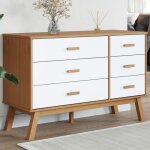 Vidaxl armoire  tiroirs commode avec pieds meuble de rangement organisateur de salon salle de sjour ...