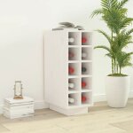 Vidaxl armoire  vin blanc 23x34x61 cm bois de pin massif 820972