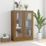 Vidaxl armoire  vitrine chne marron 825x305x115cmbois dingnierie 815620