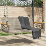 Vidaxl balancelle gris 109x62x40 cm r�sine tress�e chaise suspendue si�ge de balan�oire chaise suspendue ...