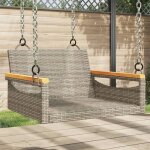 Vidaxl balancelle gris 63x62x40 cm r�sine tress�e chaise suspendue si�ge de balan�oire chaise suspendue ...