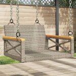 Vidaxl balancelle gris 63x62x40 cm r�sine tress�e chaise suspendue si�ge de balan�oire chaise suspendue ...