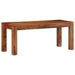 Vidaxl banc 110 cm bois massif dacacia si�ge de banc canap� de banc banc dentr�e chaise de banc banc ...