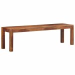 Vidaxl banc 160 cm bois dacacia massif si�ge de banc canap� de banc banc dentr�e chaise de banc banc ...