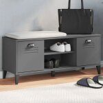 Vidaxl banc à chaussures armoire de rangement avec portes meuble detrée avec compartiment salon maison ... Vidaxl banc à chaussures armoire de rangement avec portes meuble detrée avec compartiment salon maison ...