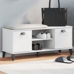 Vidaxl banc  chaussures, armoire de rangement avec portes et poigne, meuble d'etre avec compartiment, ...