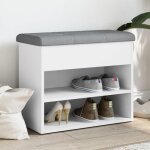 Vidaxl banc à chaussures, meuble de rangement avec coussin, banc de couloir avec Étagère entrée salon ... Vidaxl banc à chaussures, meuble de rangement avec coussin, banc de couloir avec Étagère entrée salon ...