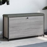 Vidaxl banc  chaussures tiroir rabattable meuble de rangement avec coussin banc de couloir entre salon ...