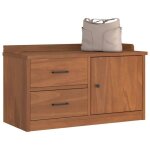 Vidaxl banc de couloir sandnes 87x40x50 cm bois de pin massif banc banc dentr�e banc � chaussures banc ...