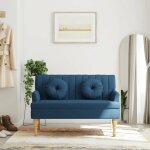 Vidaxl banc avec coussins canap� avec accoudoir et dossier banquette avec pieds en bois si�ge de salon ...