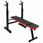 Vidaxl banc de musculation pliable multi - positions noir avec station de dips - 1265 x 67 x 111 cm