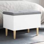 Vidaxl banc de rangement coffre avec couvercle banc  chaussures avec sige tabouret de salon moderne ...