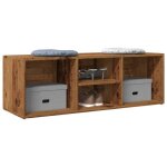 Vidaxl banc de rangement  chaussures vieux bois 105x35x35 cm banc pour chaussures tagre  chaussures ...