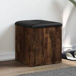 Vidaxl banc de rangement coffre de rangement avec coussin organisateur de vtements jouets couloir salon ...