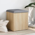 Vidaxl banc de rangement coffre de rangement avec coussin organisateur de vtements jouets couloir salon ...