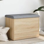 Vidaxl banc de rangement coffre de rangement avec coussin organisateur de vtements jouets couloir salon ...